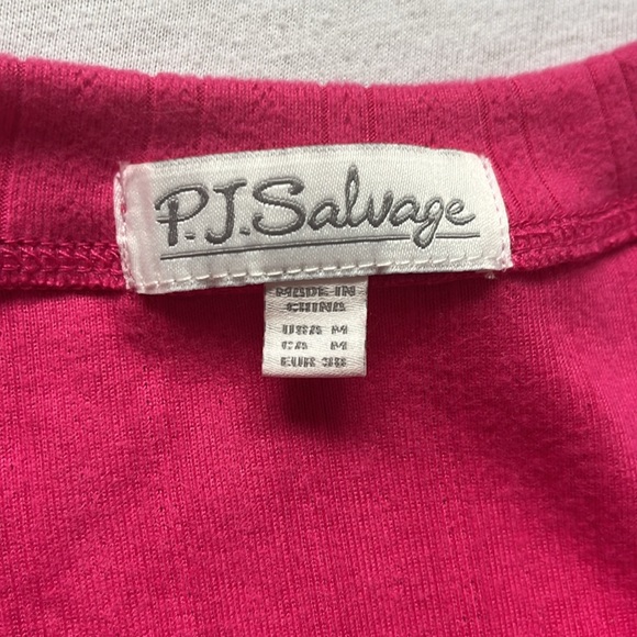 NWT P.J. Salvage, Back To Basics, Pointelle, Fuchsia, Loungewear Tank Top Size M - Picture 7 of 13